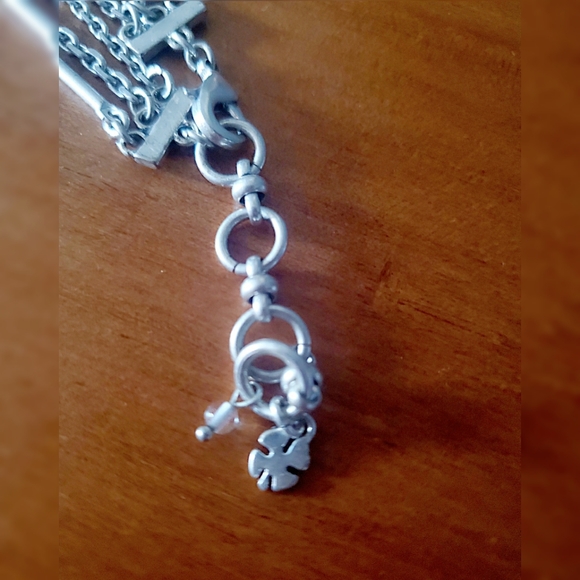 Silver Necklace Adjustable 3- Strands attached - Picture 6 of 6